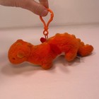 Orange Plush Dinosaur Keychain Bag Charm Clip On Stuffed Animal Arte Museum