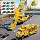 Toddler Car Truck Toys For 3 4 5 6 7 8 Years Old Boys  Transporter Truck Toy Tra