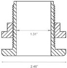 1  Bulkhead Fitting Slip X Slip Abs Aquarium Pond Filters  4 Pack 