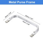 Metal Purse Frame 8 In  2 Pcs Rectangle Frame Kiss Lock  Bag Frame Hardware