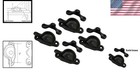 Stylish 4 Pack Of Forged Brass Sash Locks With Screws - Modern Window Security