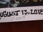 Signed Pearl Jam Missoula 2018 Poster  Signed By Jeff Ament    Bobbydrawsskullz
