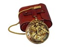 Handcrafted Vintage Brass Sundial Compass     Antique Nautical Sun Clock With 