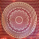 Indian Gold Ombre Mandala Tapestry Hippie Wall Hanging Bohemian Dorm Decor Throw