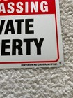 No Trespassing Private Property 9 75  X 7 25  Tin Signs Home Decors  r2 