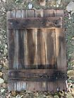 Antique Primitive Red Barn Wood Door Panel Farmhouse Decor Iowa Farm 18 5x26 