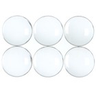 5 Pack - 50mm  2   Round Glass Cabochons - Clear Magnifying Dome Circle