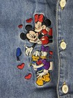 Vintage Disney Store Denim Dress Girls Mickey Minnie Donald Daisy Toddler