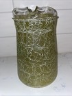 Vtg 1950   s Green Spaghetti String Pitcher Drizzle Paint 9-1 4    Tall Excellent