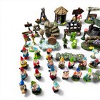      Fairy Garden Miniature Lot 80pc Gnomes Mushrooms Houses Trees Mixed Set