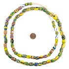 Oval Antique Venetian African Millefiori Trade Beads  15899 10mm Ivory Coast