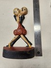 Hubley Cast Iron  charleston Dancers  Anne Fish Cast Iron Doorstop