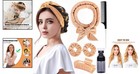 Silken Heatless Hair Curlers     6-piece Set For Effortless Overnight Waves