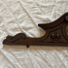 Ornate Antique Carved Reclaimed Wood Over Door Architectural Pediment - 28 