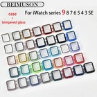For Apple Watch Serie9 8 7 Iwatch 9h Hd Case Cover Full Screen Protector 41 45mm