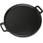 Pizza Pan Cast Iron Skillet Kitchen Cookware Frying Baking Cooking14 Black