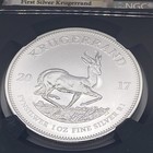 2017 South Africa 1 Oz Silver Krugerrand 50th Anniversary Ngc Sp69 First