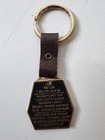 Vtg Leo Zodiac Horoscope Astrology Sign Keychain Leather