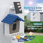 Smart Bird Feeder With Camera Solar Powered   Ai Bird Identification  2 4ghz 