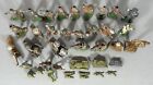 Large Vintage Mixed Lot Of 36 Barclay Lead Figures Soldiers Plus Tanks