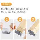 Clear Silicone Chair Leg Floor Protectors  Square Furniture Leg Caps Covers