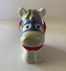 Vtg 2003 Fisher Price Little People Knight White Horse Red Saddle Castle Kingdom