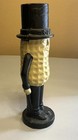 Planters Mr Peanut Cast Iron Coin Bank Figurine 8    Good Paint Looks Unopened Vtg