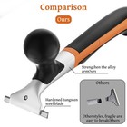Professional 2-1 2  Tungsten Carbide Scraper - Extra Long Double-sided Blade   