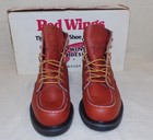 Red Wing 204 Moc Toe Super Sole Boot Men s Size 5 5 Red Vintage Usa New In Box