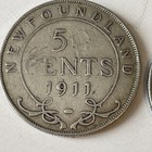 1911 Newfoundland Fifty 50 Cents George V Silver Half Dollar Coin Lot Of 2