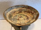 Ancient Chinese Bronze Ritual Zun Vessel Taotie Mask Leiwen Flanges Patina