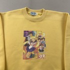 Vintage Sailor Moon Sweatshirt Youth Medium Yellow Anime Manga Cartoon Usagi 90s