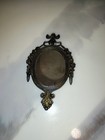 Vintage Ornate Mirror Oval Shaped Made In Italy Small Italian Floral Deco 6 