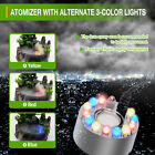 Indoor Water Fountain Led Light Tabletop Resin Rockery Fengshui Waterfall Decor