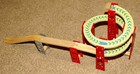 Tall Spiral Ramp Wooden Train Set Tracks Brio Thomas Compatible Plastic Clean