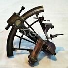 Antique Heavy Brass Nautical Sextant Henery Barrow   Co  London Maritime