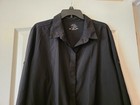 Cherokee Infinity Jacket Womens 2xl Black Hidden Button Front  2xl  Nwot 