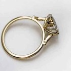 Art Deco Style 3 ct Asscher Cut Lab-created Diamond Wedding Ring 14k Gold Finish
