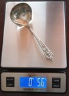 Wallace Rose Point Sterling Silver 6 1 4  Gravy Ladle - 56 Grams Free Shipping