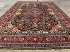 9x12 Blue Oriental Rug Hand-knotted Big Vintage Handmade Antique Old Real Worn