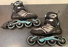 Rollerblade Zetrablade W Women s Us Size 7 Inline Skates Black Gray Teal Fitness