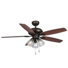 Hampton Bay Rockport 52 In  Indoor Led Bronze Ceiling Fan With Light Kit