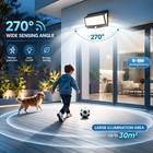 4 6 8 Pcs Led Solar Power Lights Pir Motion Sensor Outdoor Garden Security Lamp
