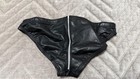 Rare Mizuno Japanese Rubber Wet Look Speedo Swimsuit Briefs Jaspo M Size 30-32