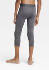 All In Motion Boy   s L Large Tights Gray 3 4 Fitted Performance Base Leggings New