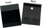 100pcs 1 7x 2inch Black Velvet Plastic Earring Cards For Earring Display Hanging