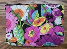Vera Bradley Cosmetic Bag Makeup Pouch Zip Floral Va Va Bloom