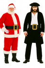 Adult Deluxe Pirate Profressional Santa Belt Suit Big Gold Buckle Claus Costume