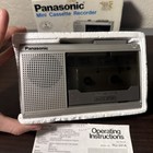 Vintage Panasonic Rq-341a Portable Cassette Player Tape Recorder Tested With Box