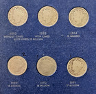 1883-1912 Liberty Nickel Set In Vintage Coin Board  No 85 86 12s
